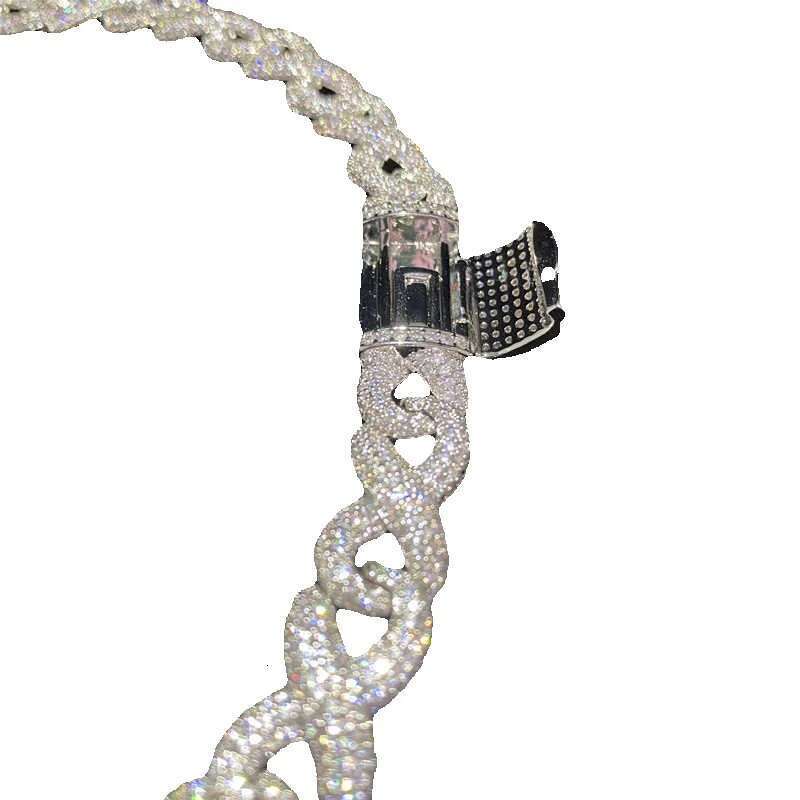 Classic Moissanite Cuban Link Chain - Hip Hop Men's Jewelry, Bling Dia Necklace