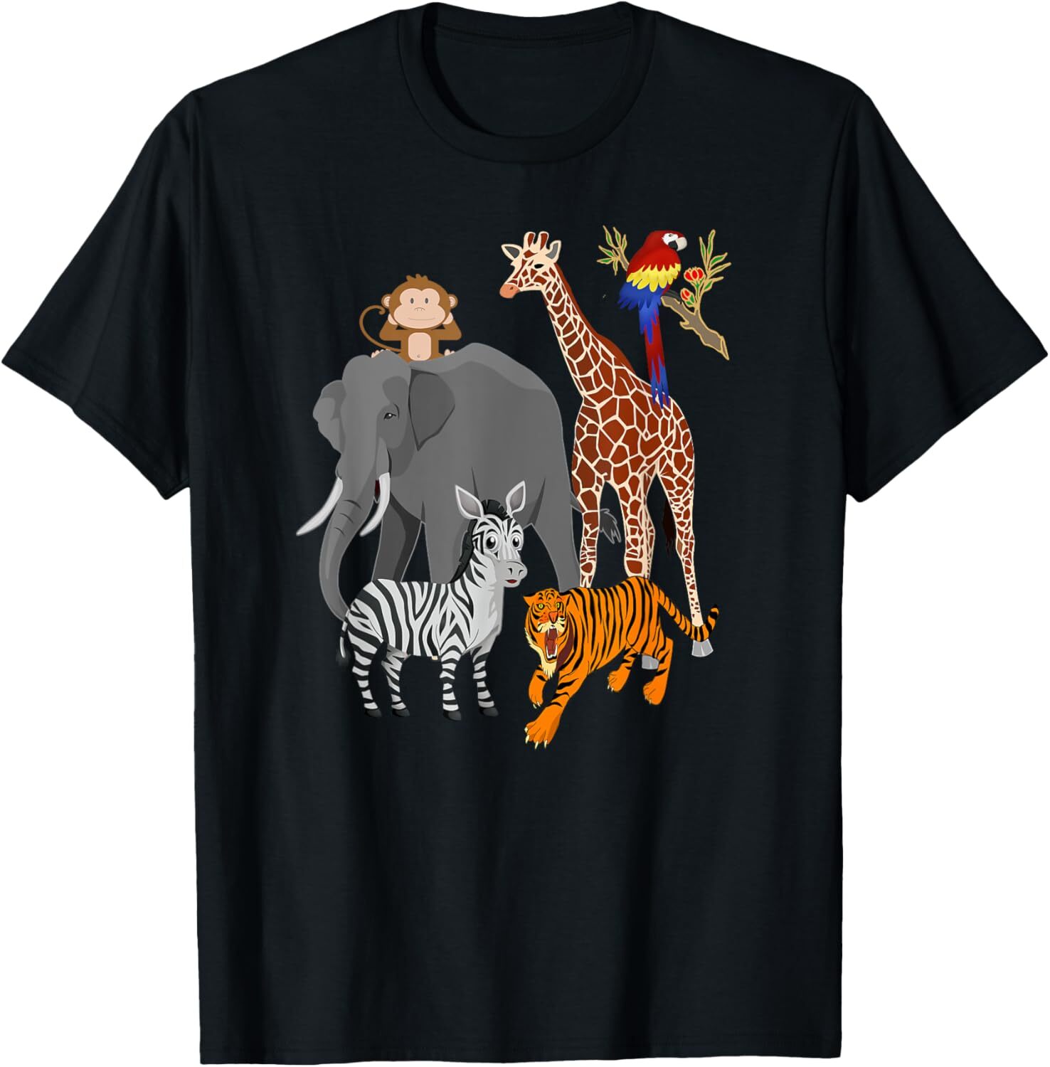 T shirt for Mens Zoo Animals Shirt Wildlife Birthday Party A Day At The Zoo Graphic Tee Casual Tops Clothes Short sleeve