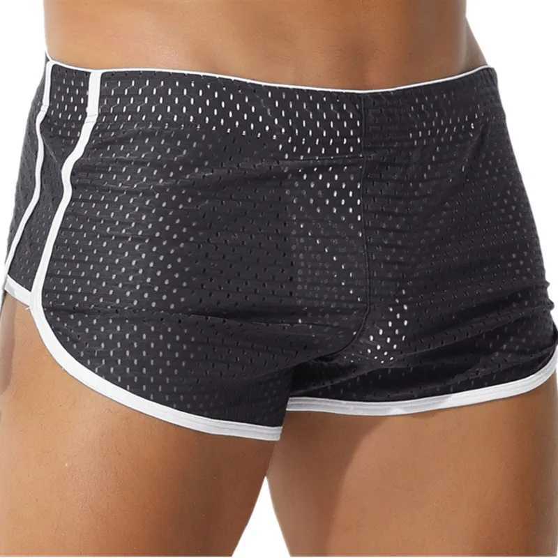 New Arrival Mens underwear shorts mens silk mesh Arow pants mens breathable U-shaped conveyor pocket underwear mens luggage Cueca Calzoncillo Z250424