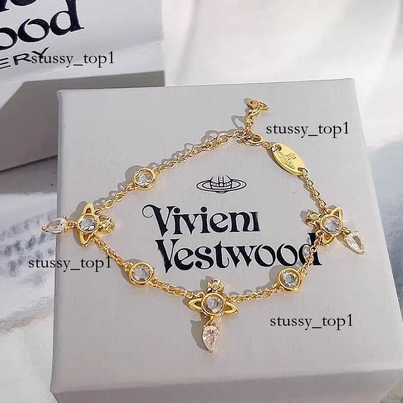 Designer Jewelry Womens Vivvienne Necklaces Planet Necklaces 925 Silver 18K Gold Moissanite Colorful Viviennen West Wood Necklace Saturn Necklace Royal Party B74