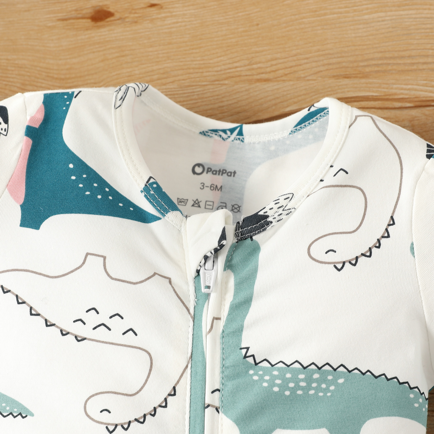 PatPat 2-Pack Baby Boy Cotton Dinosaur Print Short-sleeve Rompers