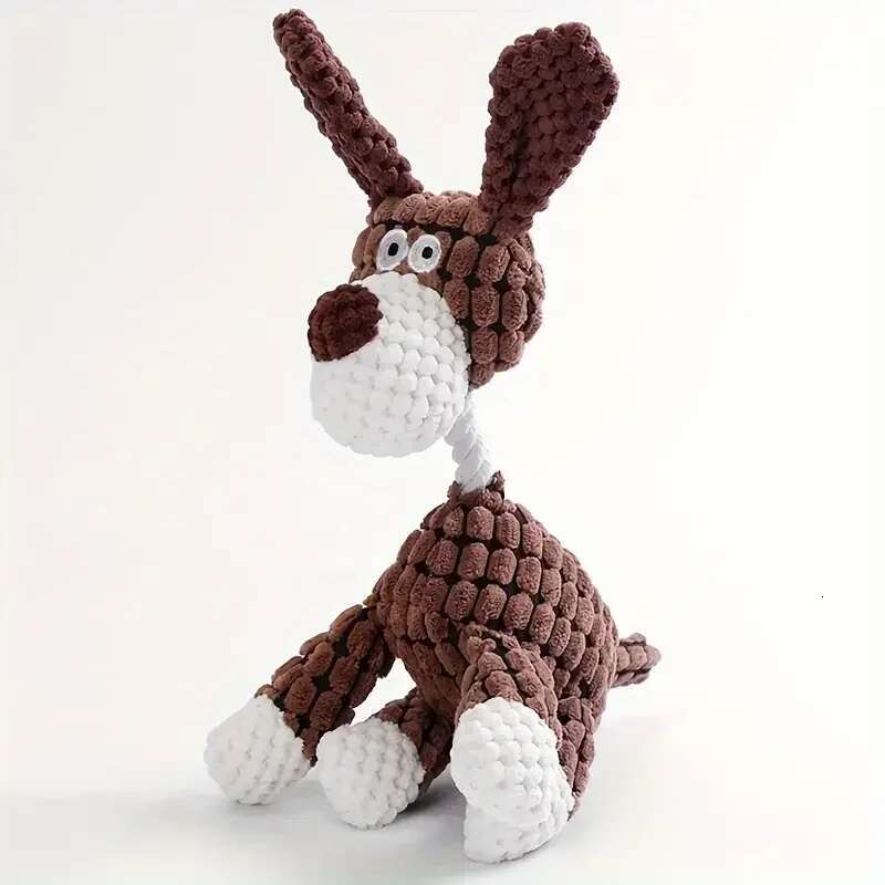 Update Dog Sounding Toy Molar Training Decompress Interactive Bite Resistant Donkey Shape Plush Toys Pet Supplies