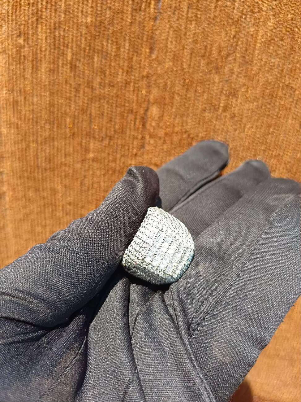 Glamorous Full Ice Out Baguette Moissanite Diamond Real VVS for Mens Custom Hip Hop Rings Available at Best Prices