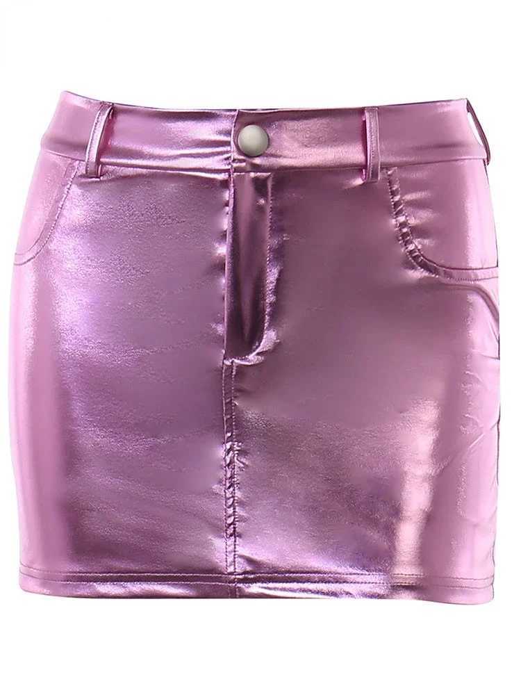 Shestyle Zipper Flight Pocket A-Line Skiing Womens Pink Preparatory Style Y2K High Waist Mini Hot Girl Silver Party Bottom New M250424