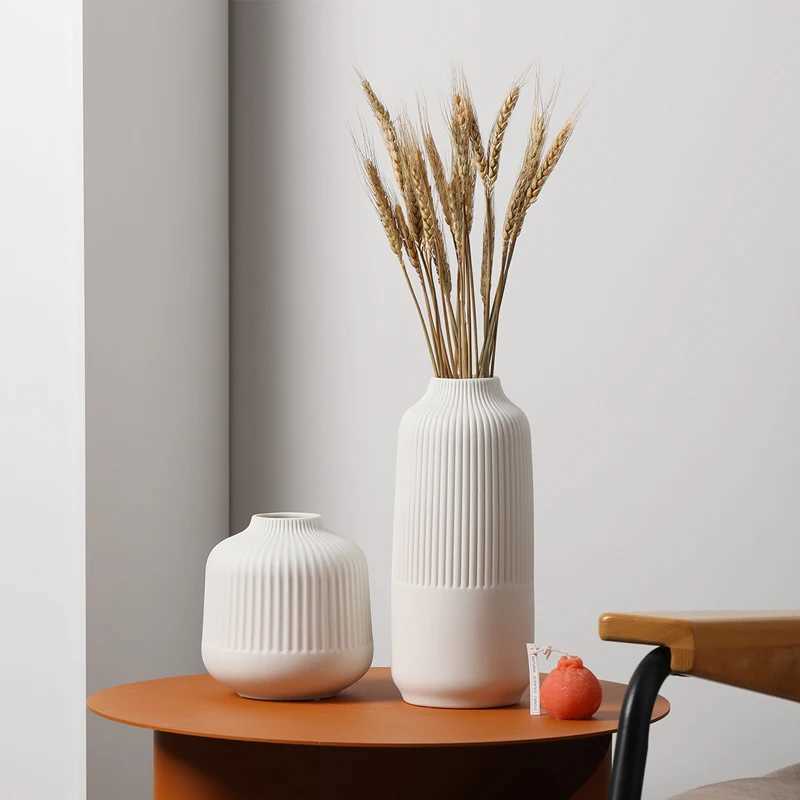 Ceramic Vase Decoration Living Room Flower Arrangement Decoration Light Luxury High-end Flower Arrangement Handicraft Decoration C251124