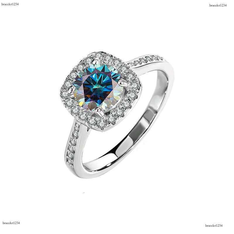 rings for women sterg sier 1CT 2CT 3CT VVS moissanite pass dia tester love daughter engagement nail ring designer jewelry