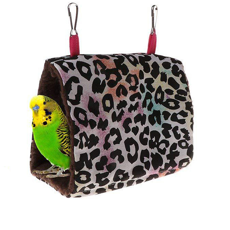 Bird Bed Parrot Cage Accessories Birds Toy Parakeets Hut Tent Cozy Nest Hammock Conure House Budgie Shed Hanging Cave Perch for Cockatiel Quaker Loveb