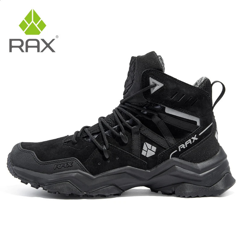 RAX Men Hiking Shoes Mid-top Waterproof Outdoor Sneaker Men Leather Trekking Boots Trail Camping Climbing Hunting Sneakers Women 250421