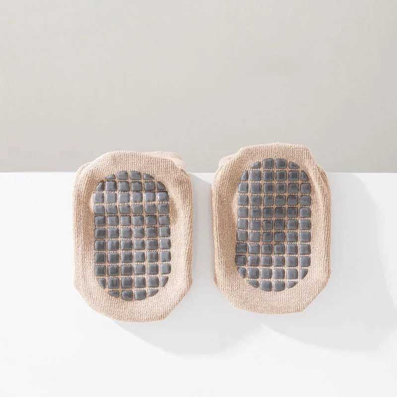 5 Pairs/lot Baby Non Slip Floor Sock 5colored Of Bear Print Infant Girl Cotton Socks Solid Autumn Anti Slip Childrens Knee Sock G251124