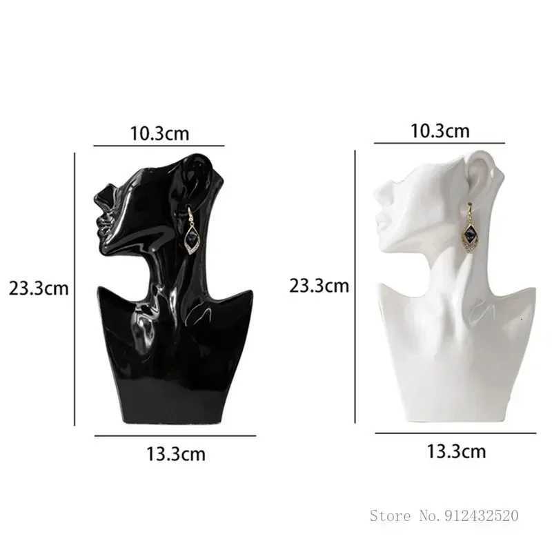 Creative Nordic Style Ceramic Vase Black and White Side Face Human Face Home Desktop Decoration Trend Fashion Luxury Art 1Pc C251124