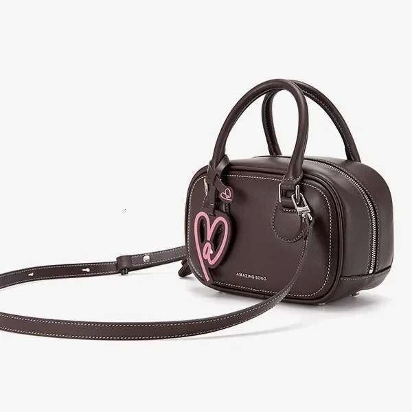 Amazing Song Toast New Spring Summer Style Cow Leather Single Shoulder Slant Handbag Pillow Crossbody Bag