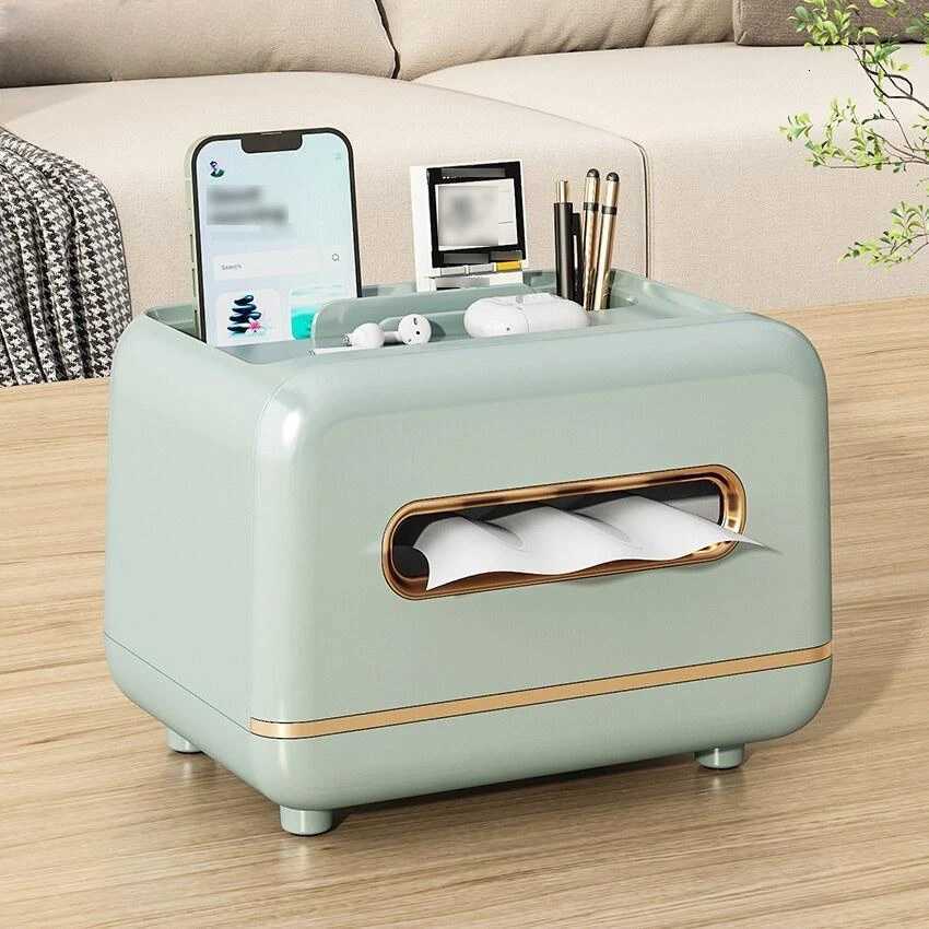 Desktop Tissue Box Removable Slight Luxury Decorative Handkerchief Case Paper Storage Box Home Office Car Nordic Plastic HolderM251124