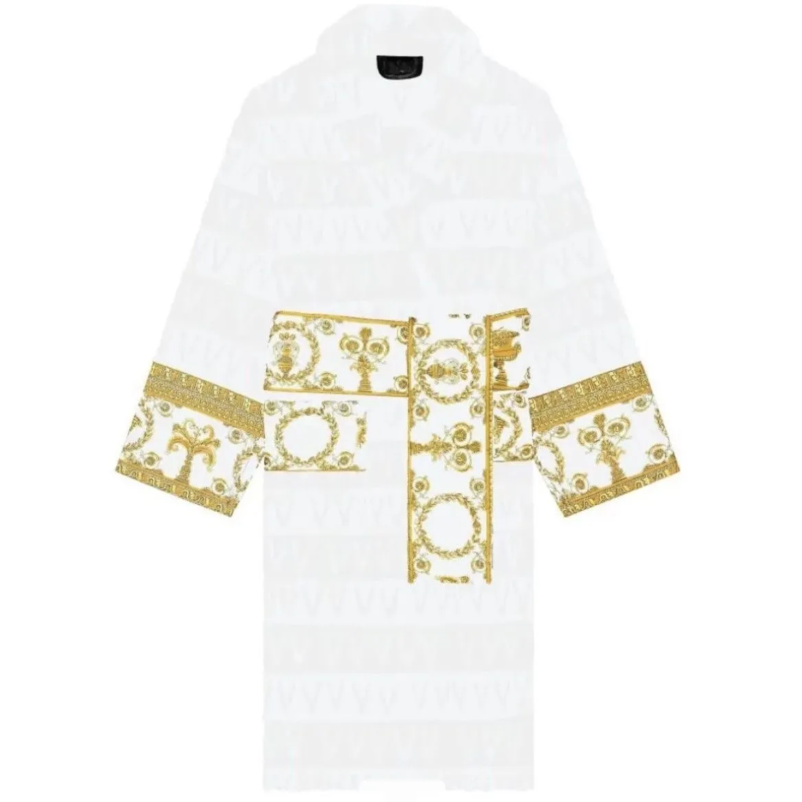 Designer Robe Pajamas Mens Womens Bathrobe Home Wear Shawl Collar Pure Cotton Pjs Soft Luxury Vintage Pajama Unisex Couple Morning Sleeprobe 2026 Winter Pj Bath Robe