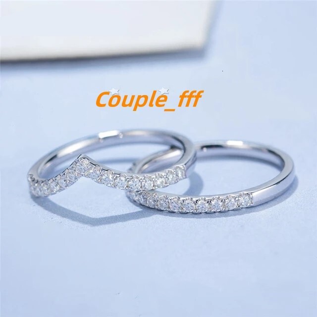 Factory Wholesale Moissanite Diamond Silver 925 Rings Popular Fire Color Moissanite Engagement Rings D Vvs Moissanite Rings