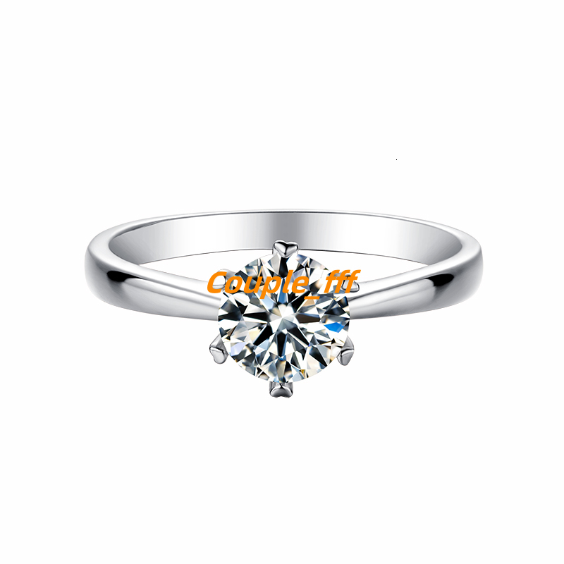 Custom Sterling Silver 3.5g 1ct Moissanite Rings Diamond Wedding Jewelry Ring Women