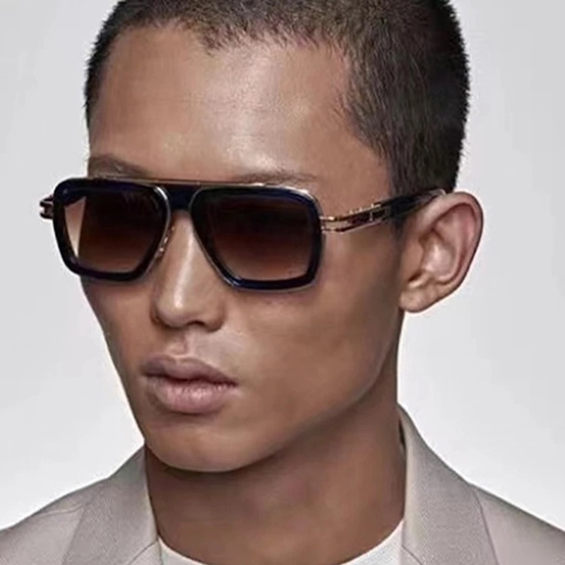 Mach LXN EVO Sunglasses High-Quality DTS403 Square Classic Retro Luxury Designer Brand Fashion Men Driving Vintage Oversized Trendy Travel Vacation UV