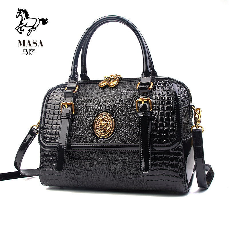 MASA Brand Fashion Versatile Texture Boston Pillow Light High End Handbag Women S Shoulder Tote Bag