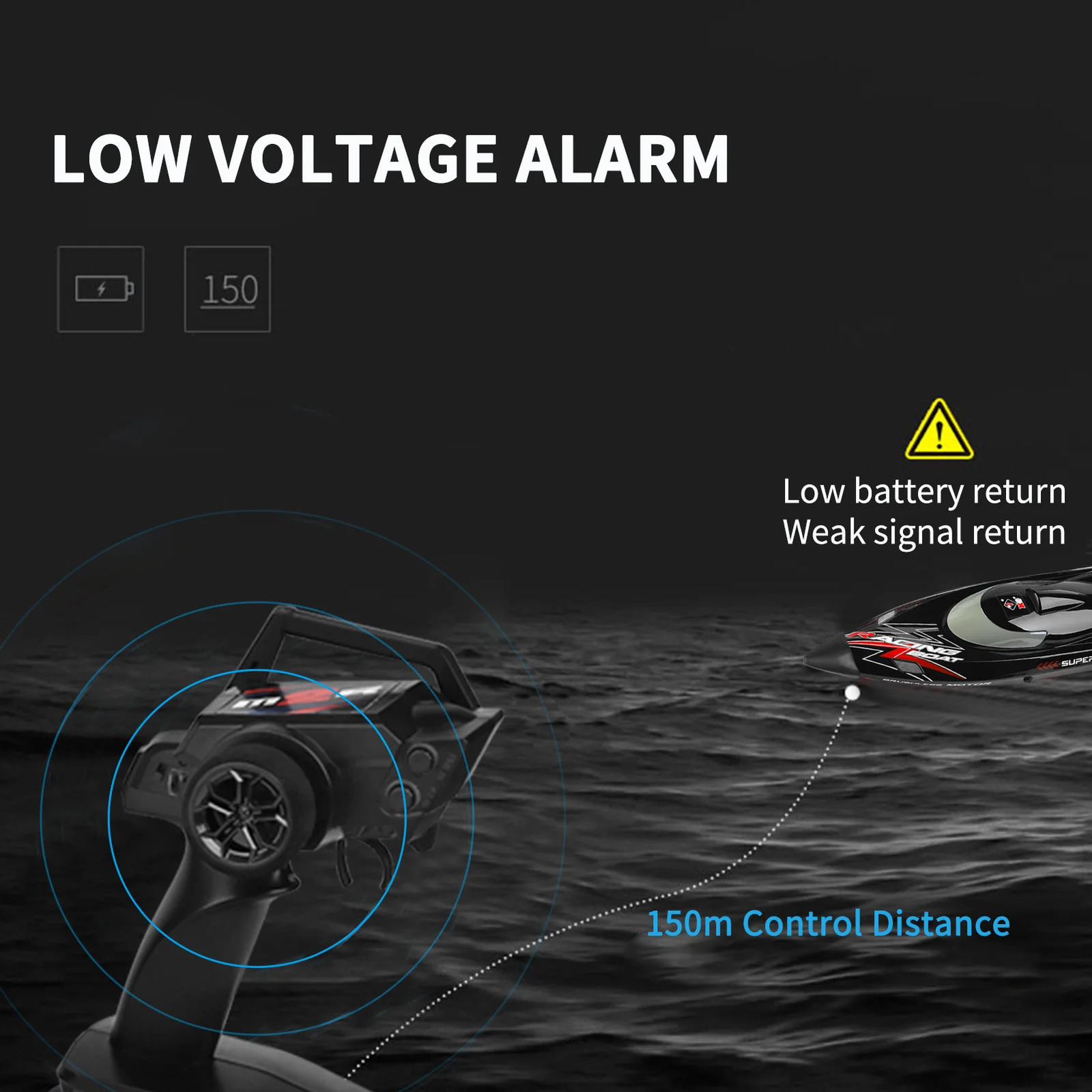 RC Boat WLtoys WL916 Remote Control Boats 60kmh 24GHz Gift for Kids Adults Boys Capsize Low Battery Alarm 251113
