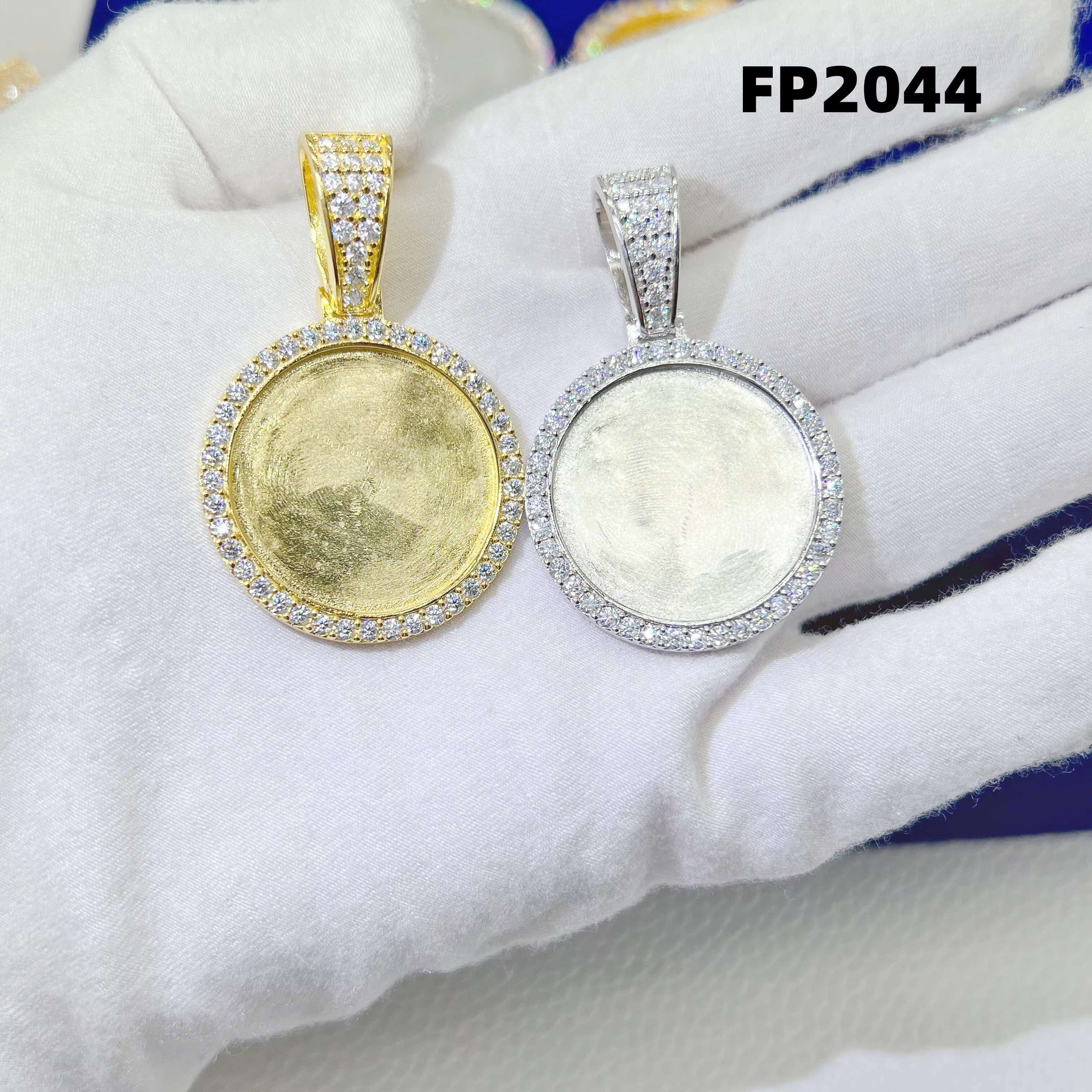 Custom Hip Hop Moissanite Jewelry 925 Sterling Silver Frame Pendant Photo Pendant Necklace