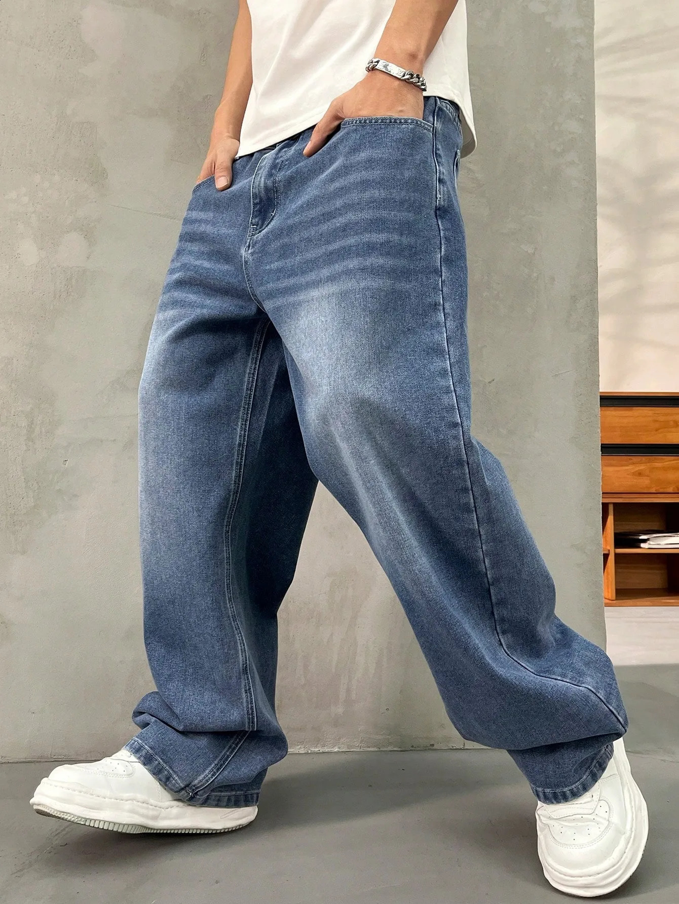 1 casual and street style loose pocket boyfriend denim jeans unisex style 250423