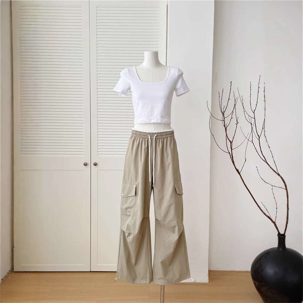 Blue Work Women's Summer Thin American Sport Paratrooper 2025 New Quick Drying Short Casual Pants