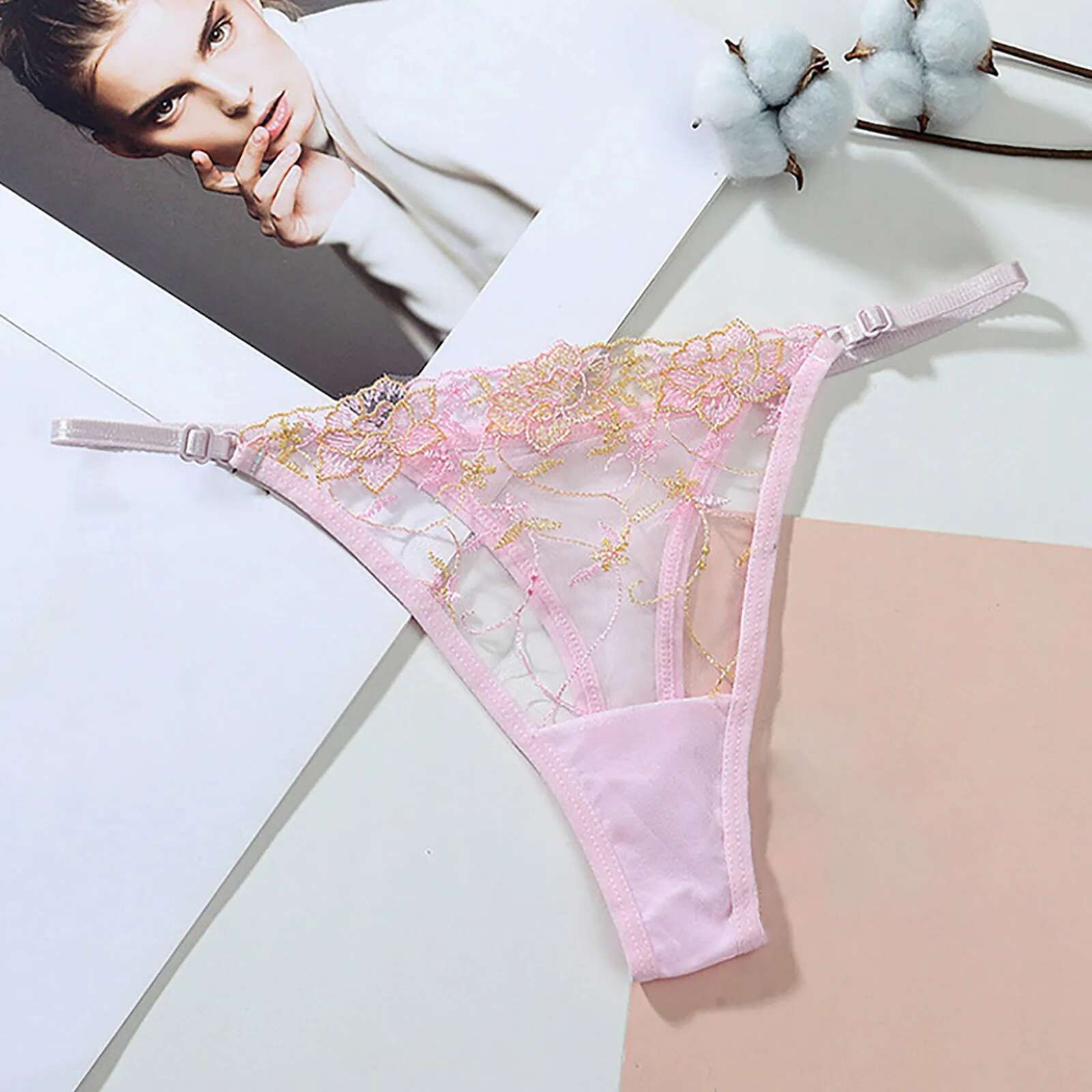 Dongdumaoyi New Womens Sexy T Back Thongs G Strings Mesh Sheer Panties T Pants Gerie Low Waist See Through Underpants Lenceria Women S Tight Underwear