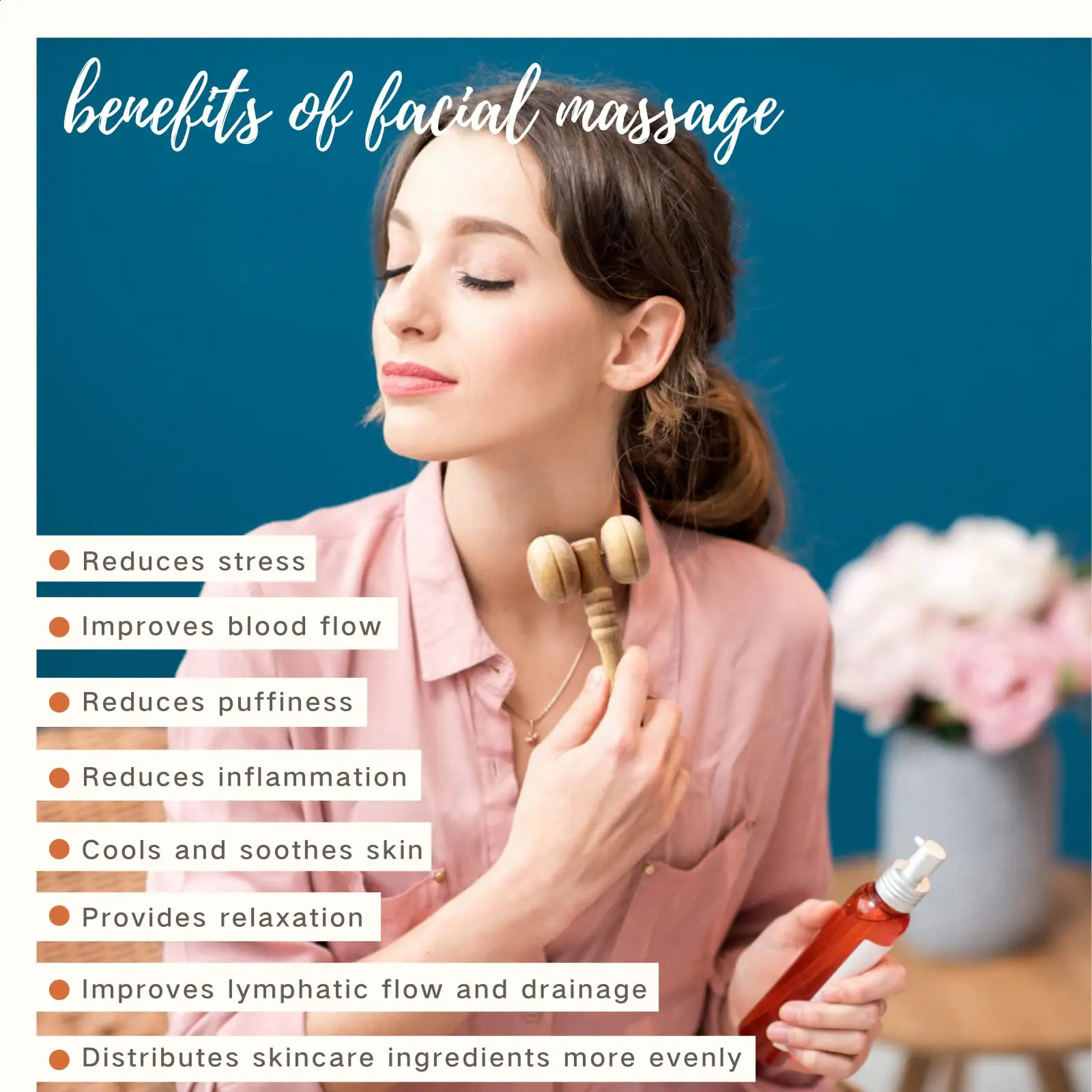 Face Massage Roller Wooden Facial Madero Wood Massage Kit Anti-Cellulite Facial Wrinkle Remover 250423
