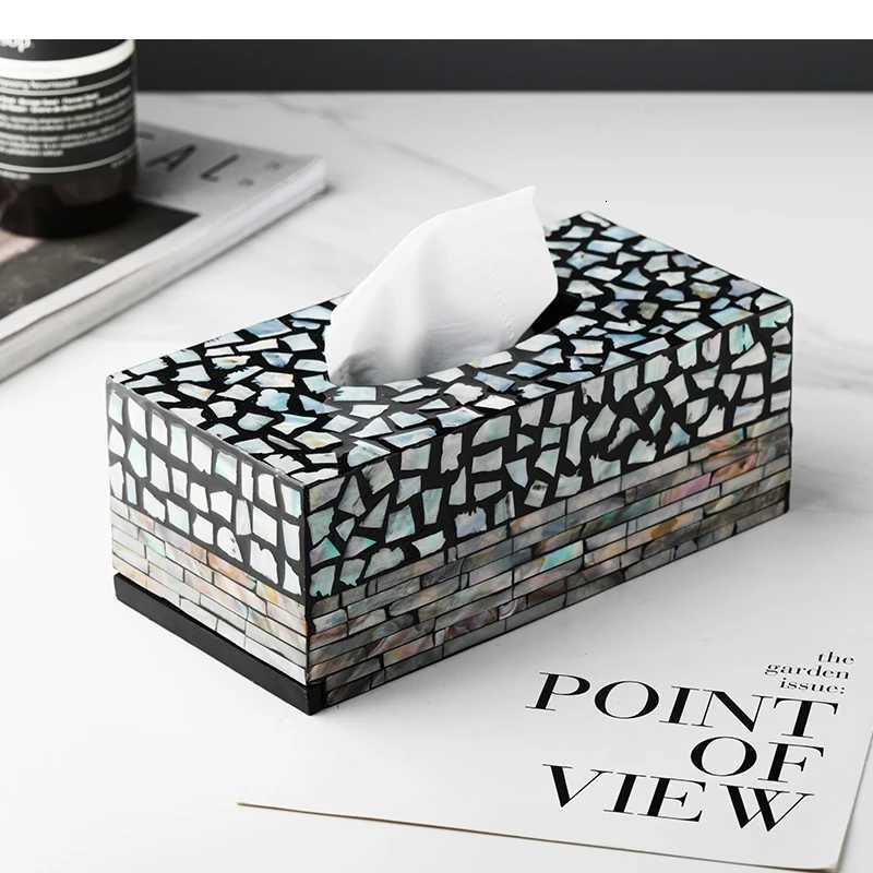 Tissue Box Square Napkin Toilet Paper Storage Boxes Home Desktop Cosmetics Jewelry Containers OrnamentsM251124