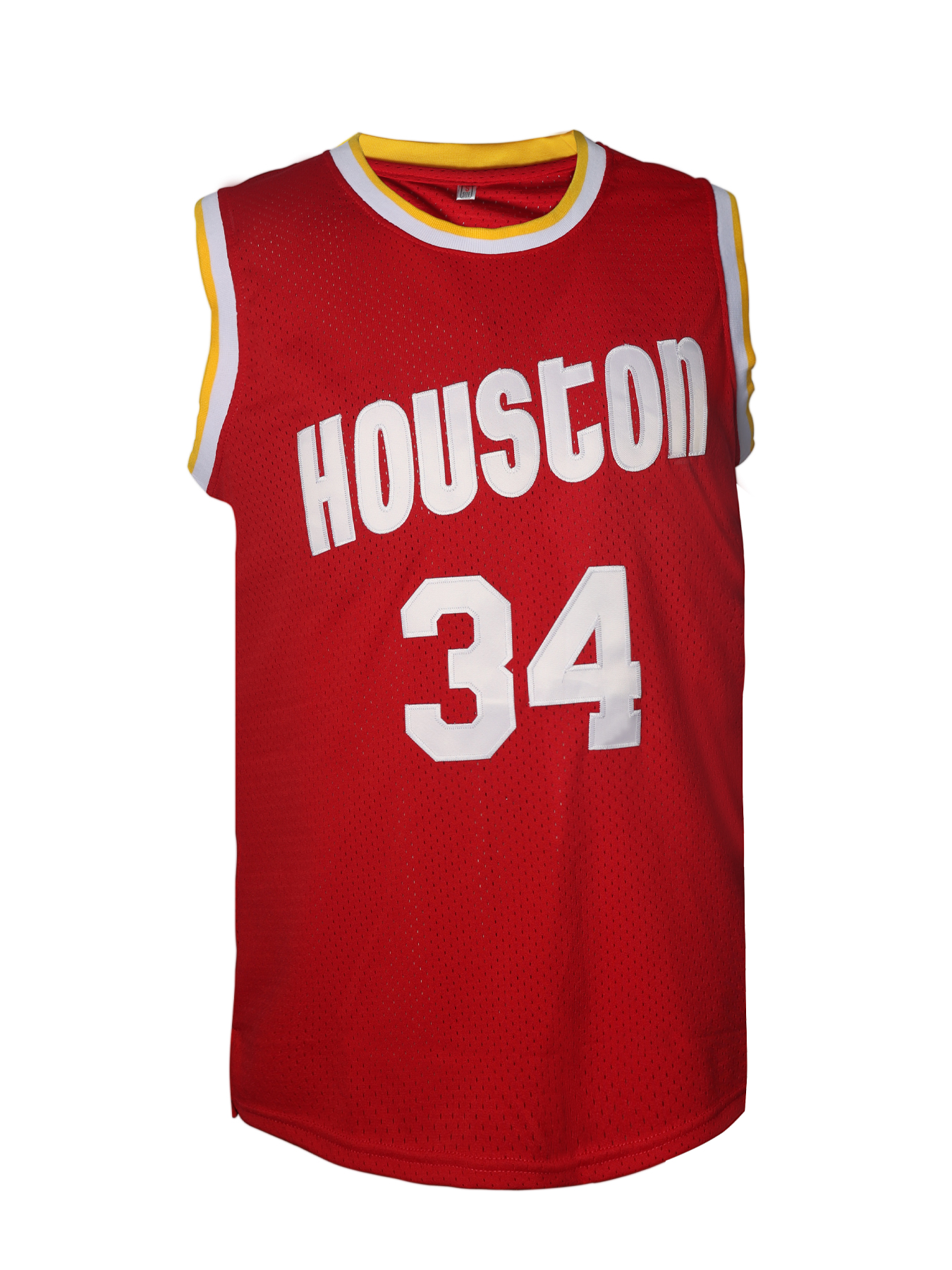 Mens 34 OLAJUWON Embroidered Basketball Jersey IN STOCK FAST SHIPPING Size S-XXXL