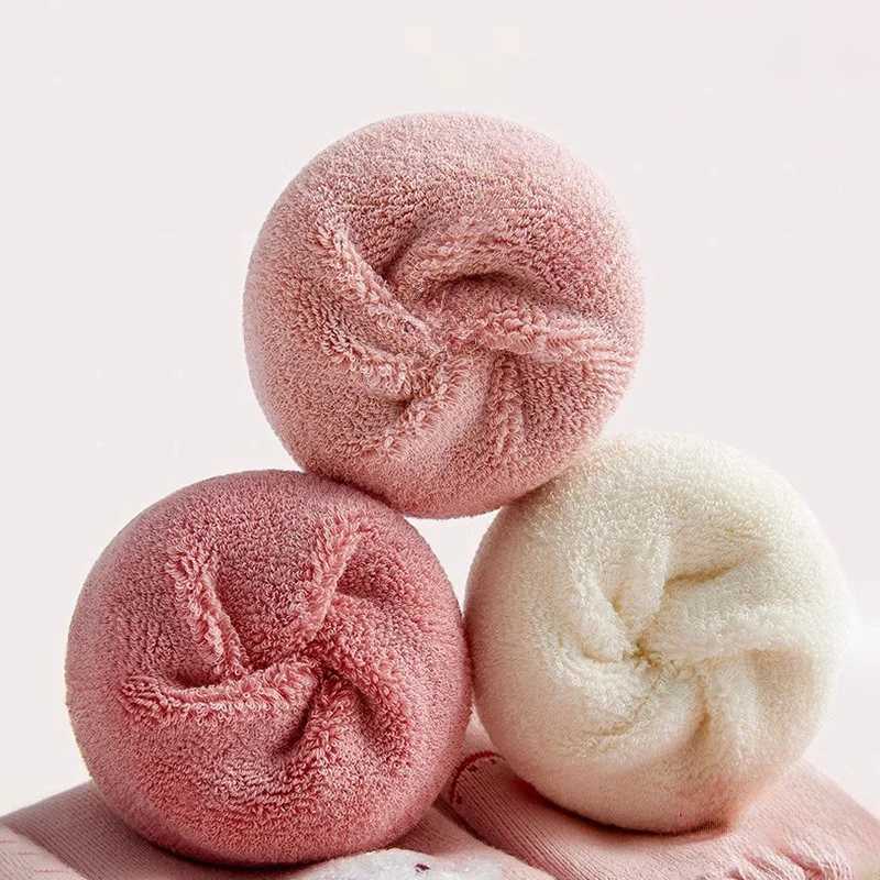 5 Pair Childrens Socks Cute Bunny Thickened Girls Socks Woolen Loop Socks with Velvet Autumn/Winter Mid Tube Socks G251124