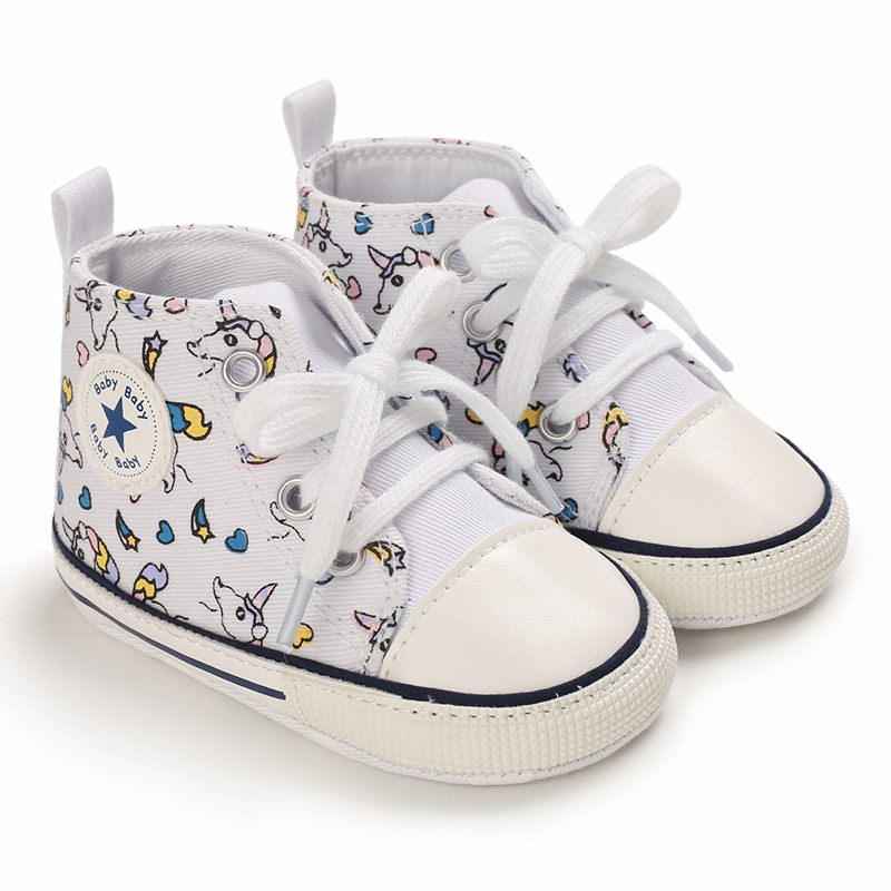 Toddler Shoes Girls Canvas Casual Boys Soft Sole Non-slip Newborn Little Kidszworld Kids Infant Walker Anti Slip Sport Sneakers 0-18 Months K0451