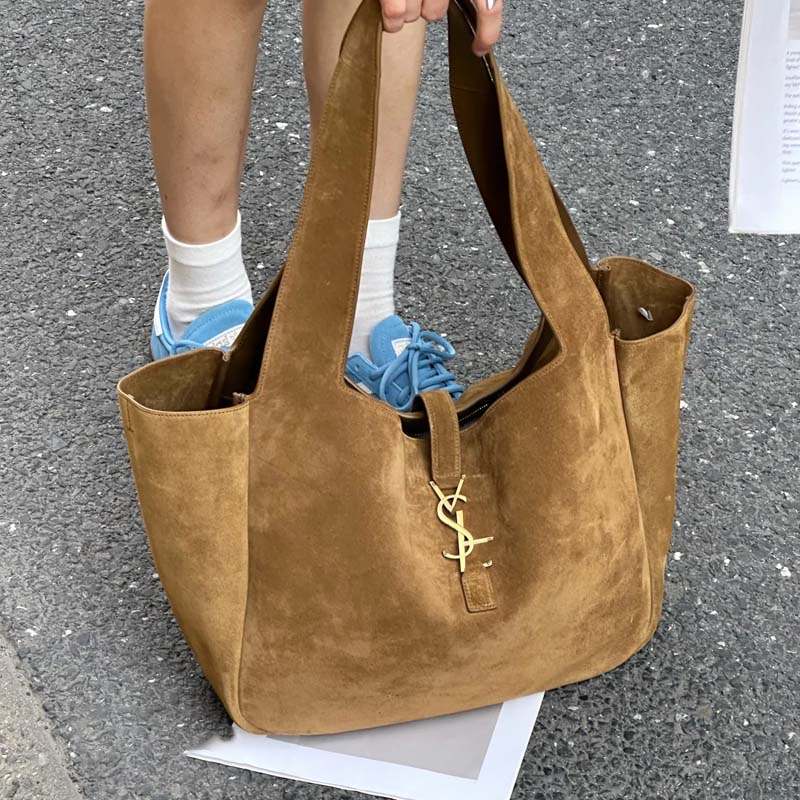 Designer Bag Luxury Shoulder Large Capacity Brown Suede Autumn&Winter Shopping Bag Maillard Style Brown Versatile Shoulder Bag Multi-function Leather Tote BAG