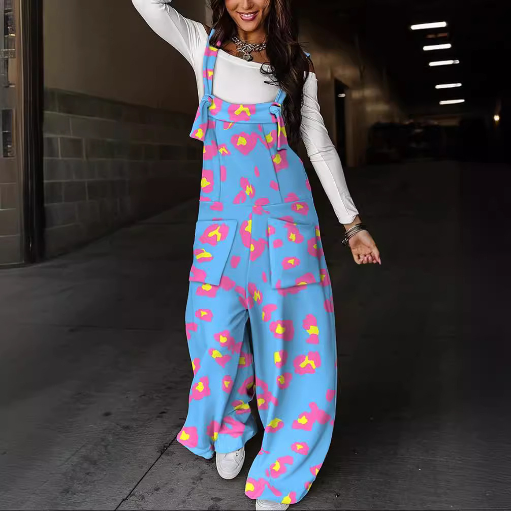 2023 New Autumn Printed Waist Strap Pants for Women