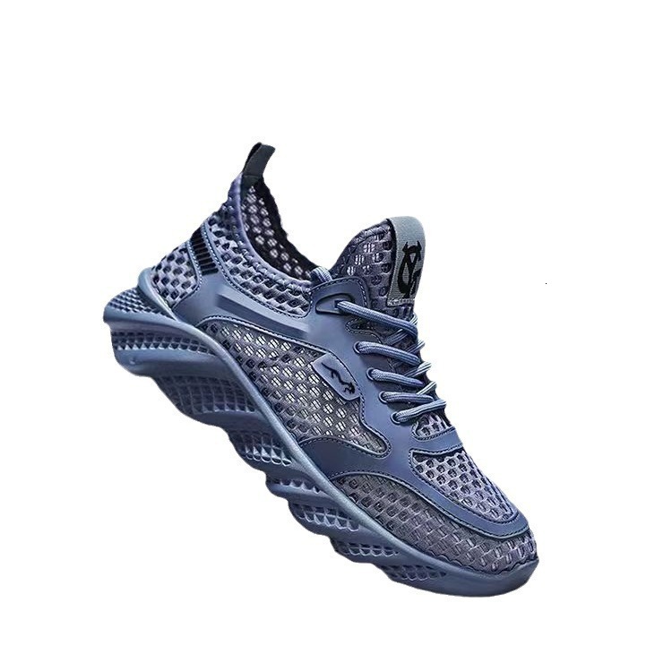 2025 New Sneakers for Men Breathable Hollow Mesh Sport Shoes Causal Running Shoes
