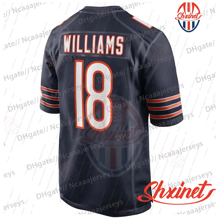 18 Caleb Williams 2025 Salute Football Jerseys Payton Urlacher Loveland Odunze Moore Bagent Singletary Kmet Hester McMichael Ditka McMahon Monangai