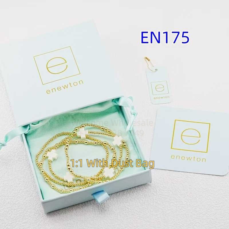1:1 E-Newton Brand Gold Beaded Multi Layer Bracelet Jewelry Bijoux de Luxe Birthday Christmas Gift EN175