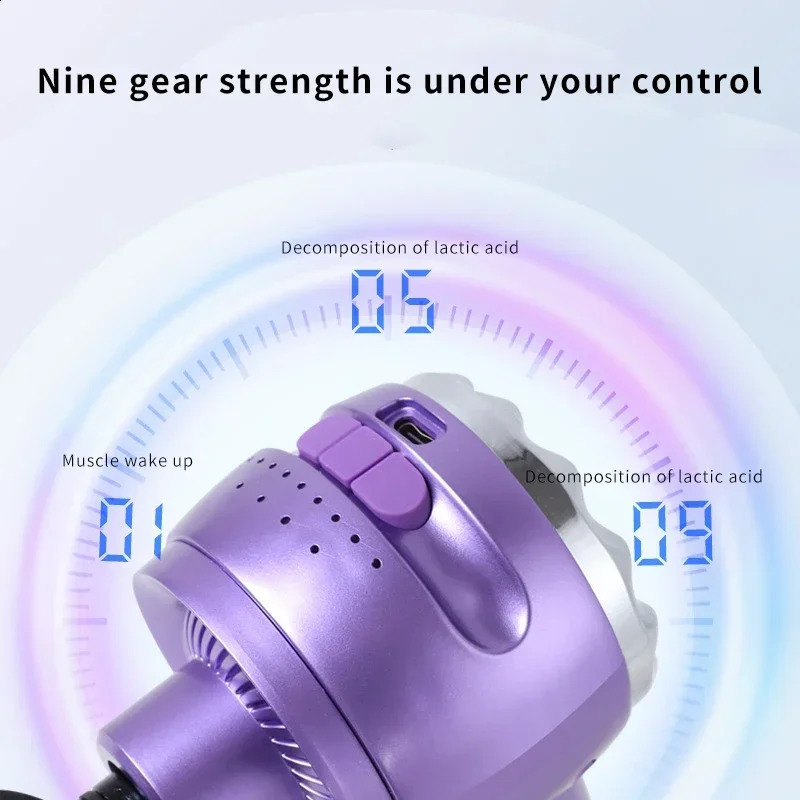 Fascia Gun Portable Vibration Massage Gun For Body Neck Back Deep Muscle Relaxation Fitness Slimming One Head With Compress 250424