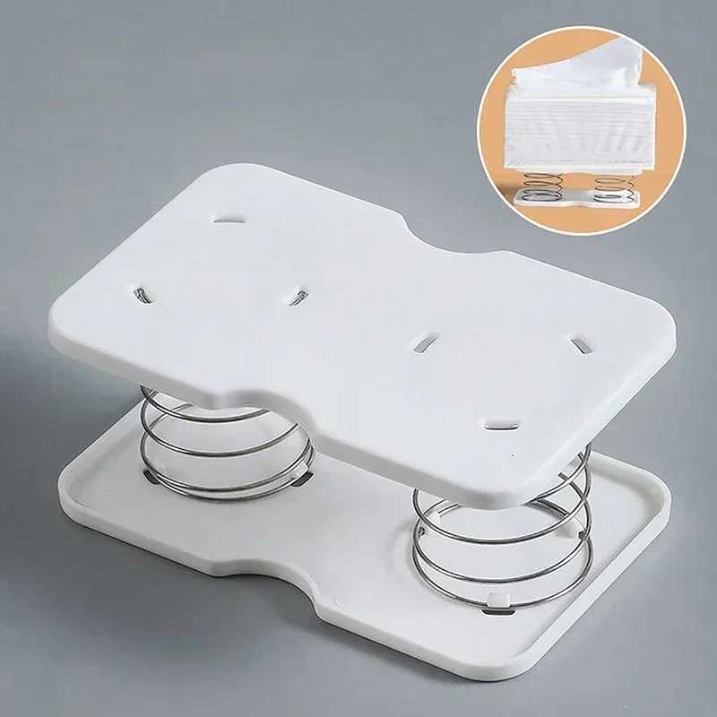 Paper Towel Spring Tray Tissue Box Automatic Rising Elastic Support Drawing Paper Holder Practical Home GadgetsM251124