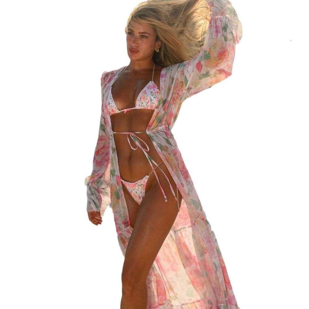 Womens Swimwear Luxury Swimwear Bathing Suits for Women 2025 New Floral Long for Women with Printed Straps and Loose Beach Skirt New Arrival New Produ