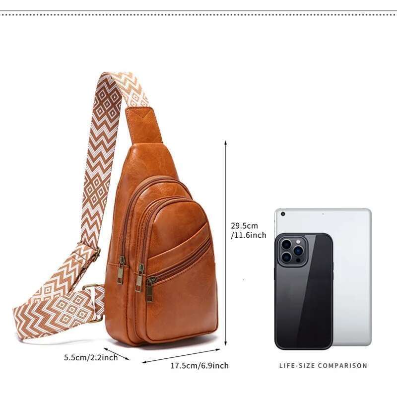 Designer Bag 2025 European And American Retro Casual Fashion Breast Solid Color Women's Messenger Bag Bohemian Fanny Pack Chest Bags Luxury Bag