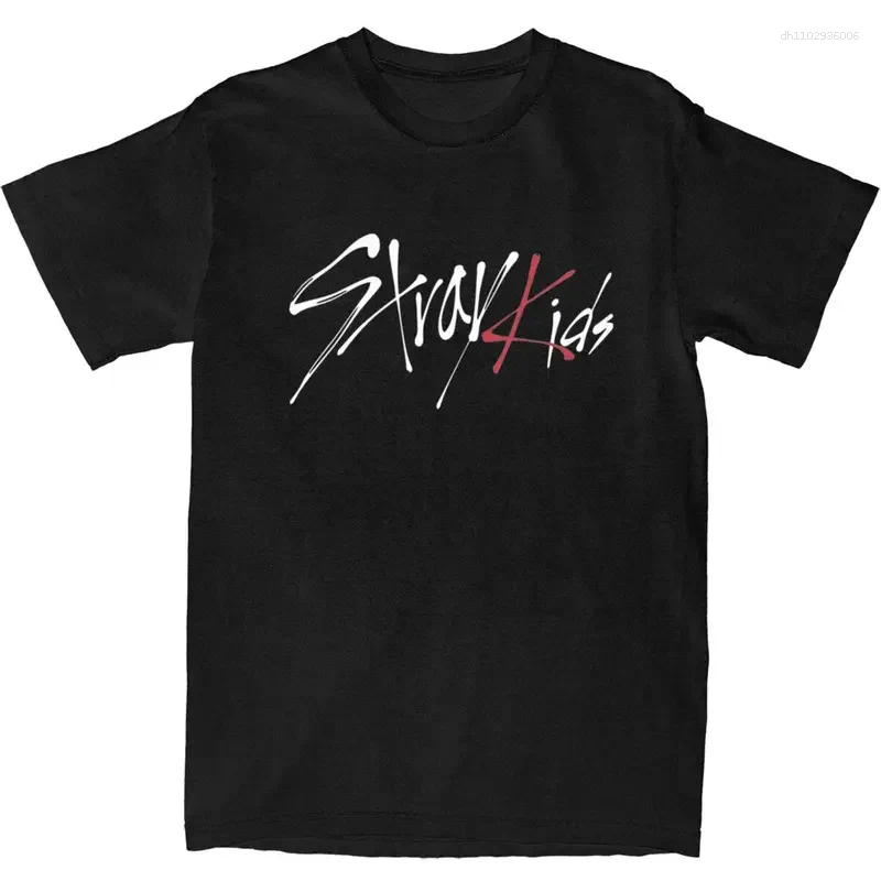 Men's T Shirts Oversized Shirt SKZ Cotton Logo Tee Men Summer Aesthetic Casual Short Sleeve Tees