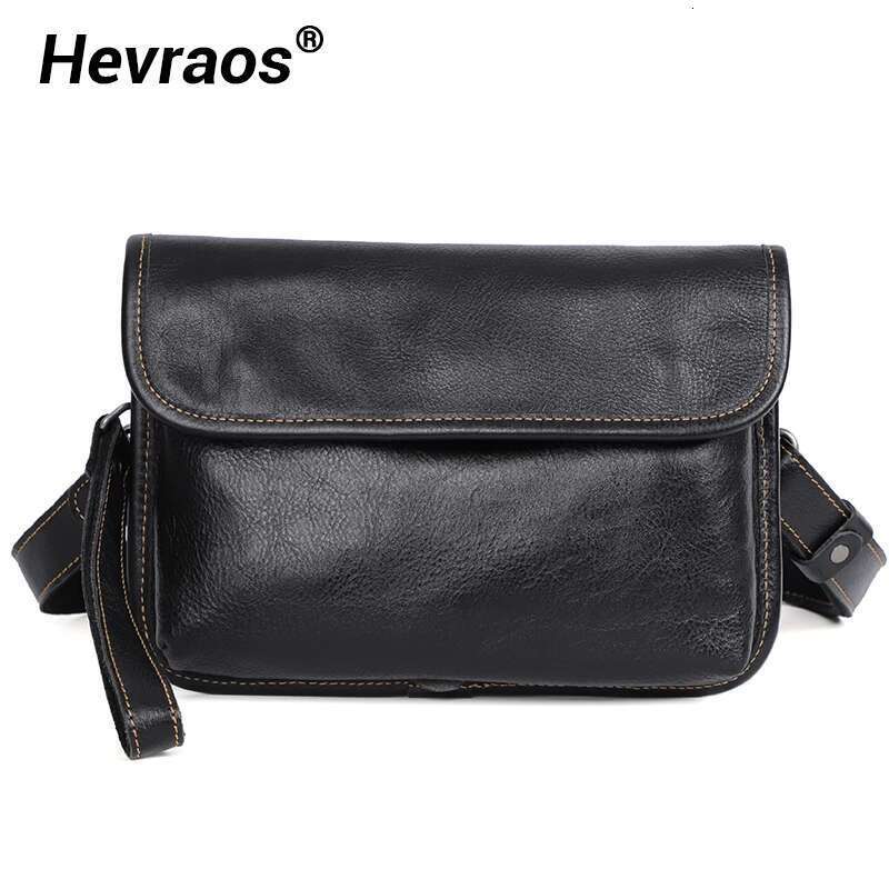 Designer Bag High Quality Genuine Leather Bags Natural Cowskin Men Messenger Vintage Men's Cowhide Shoulder Crossbody Phone Bag