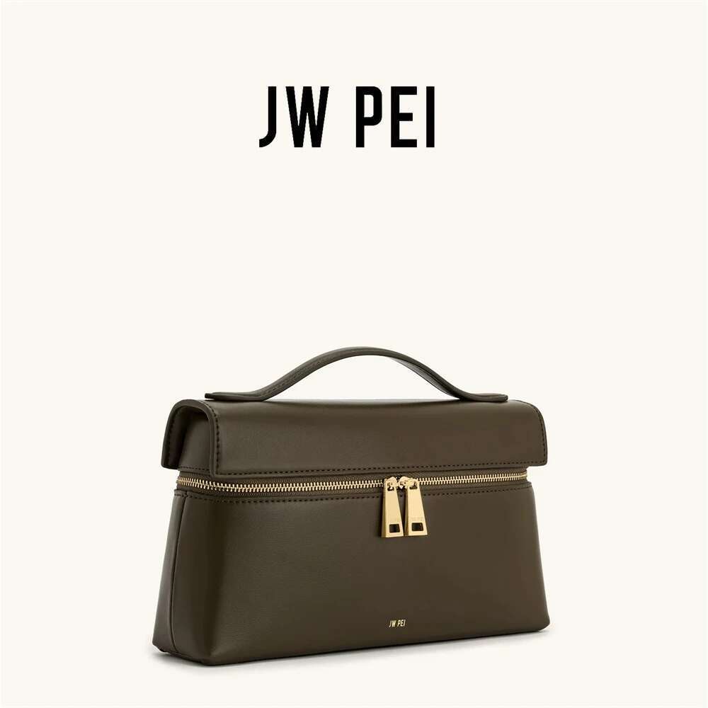 Designer Bag JW PEI Genuine Leather Women's Lunchbox Shoulder Bag 2025 Spring Commuter Fashion Handbag Top Handle Purse Crossbody