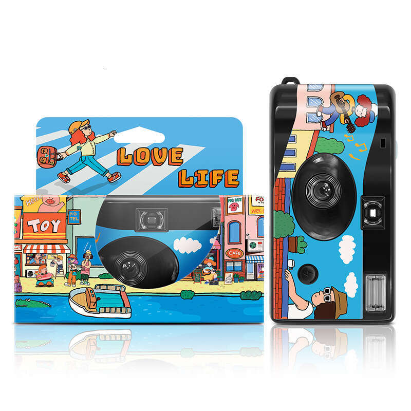 Foreign Trade Hot-Selling Disposable Film Retro Point-and-Shoot Sports Camera Available in 8, 12, 18, 24, 27, etc