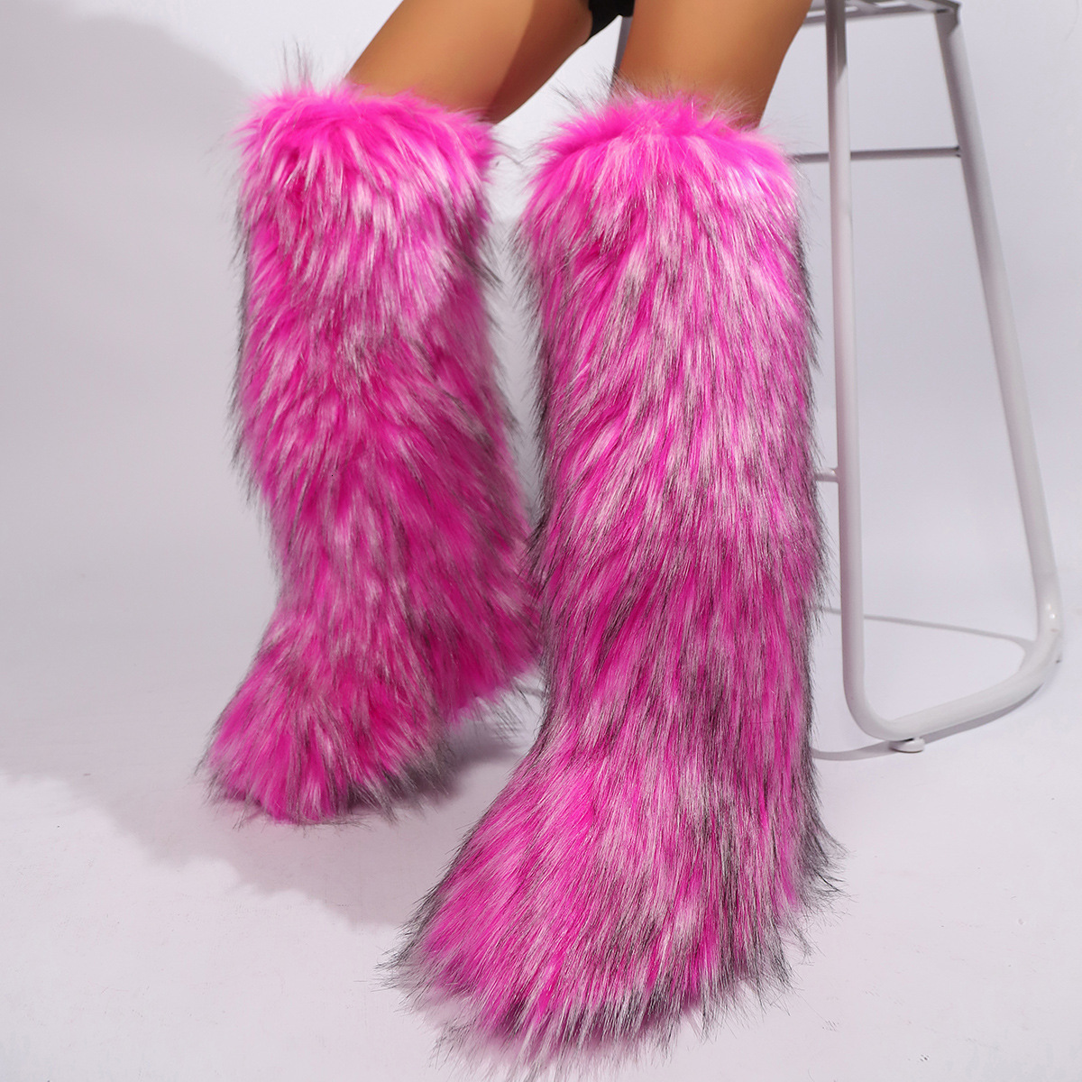Long boots winter women's designer shoes fashionable and comfortable long tube Christmas gift snow boots high heels - view 4