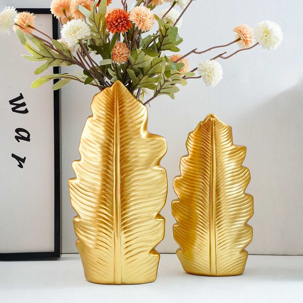 1PC creative and simple feather vase modern home decoration decorative vase entrance hall home handicraft display C251124