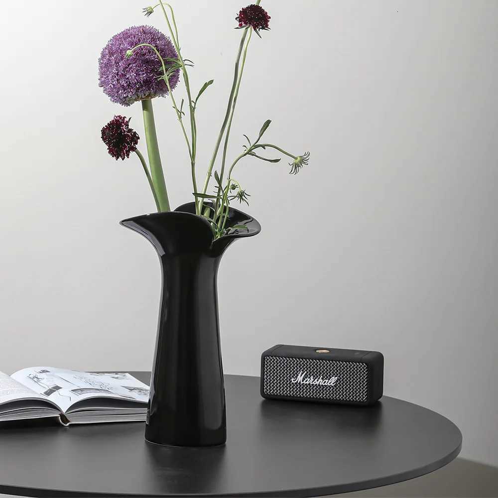 Ceramic Decorative Vase Light Luxury Nordic Hydroponic Flower Arrangement Vase Rural Home Decoration Flower Vases Home Decor C251124