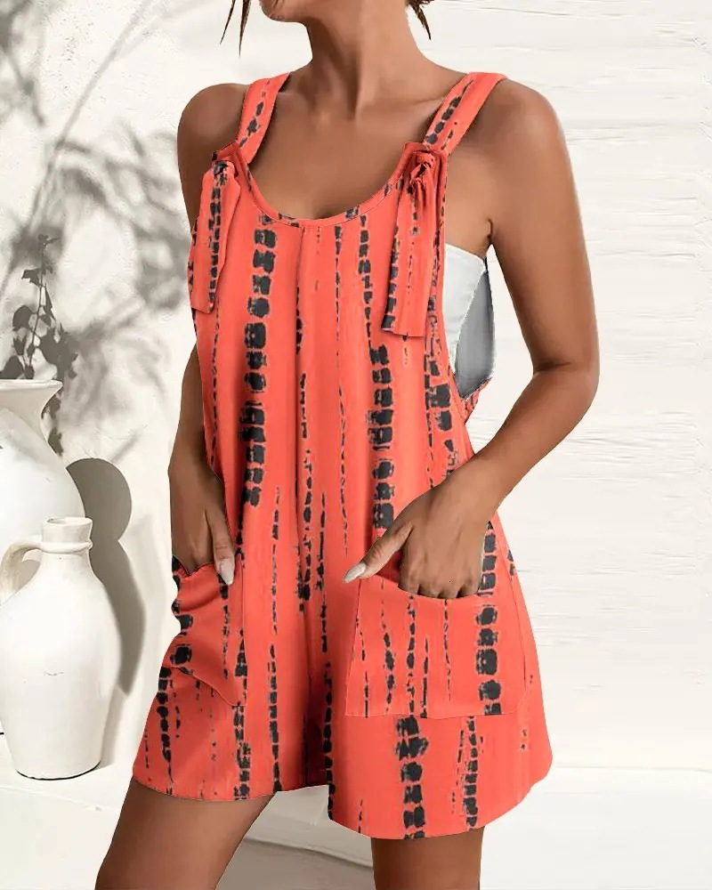 2023 Womens Summer New Casual Fashion Sling Shorts Jumpsuit Strap Pants Women