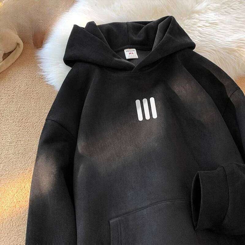 Classic Style Men's Women's Clothing Autumn Winter Casual Super Large Hoodie Sportswear Warm And Windproof