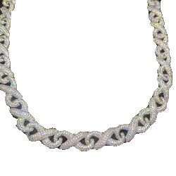Classic Moissanite Cuban Link Chain - Hip Hop Men's Jewelry, Bling Dia Necklace